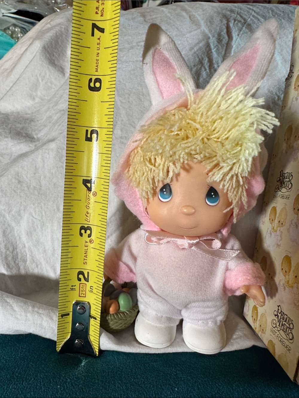 Enesco Precious Moments "Hi Babies" Easter Bunny Doll, with original box - Picture 7 of 7
